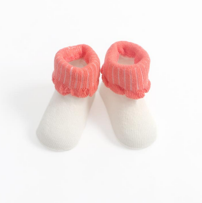 新生儿婴儿袜子秋0-6-18个月纯棉松口无骨缝合宝宝袜子